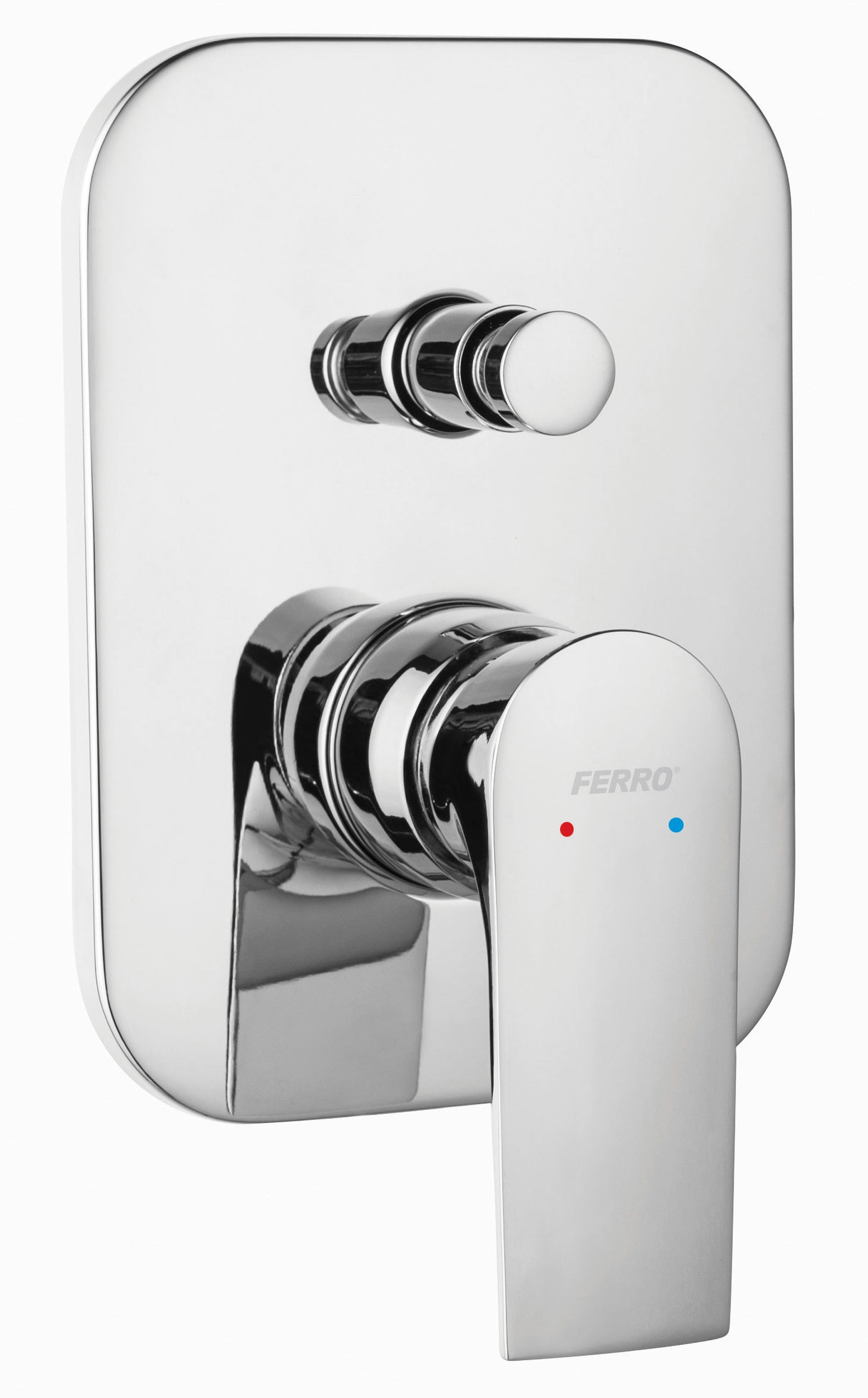 Ferro Algeo Square bateria wannowo-prysznicowa podtynkowa chrom BAQ7P