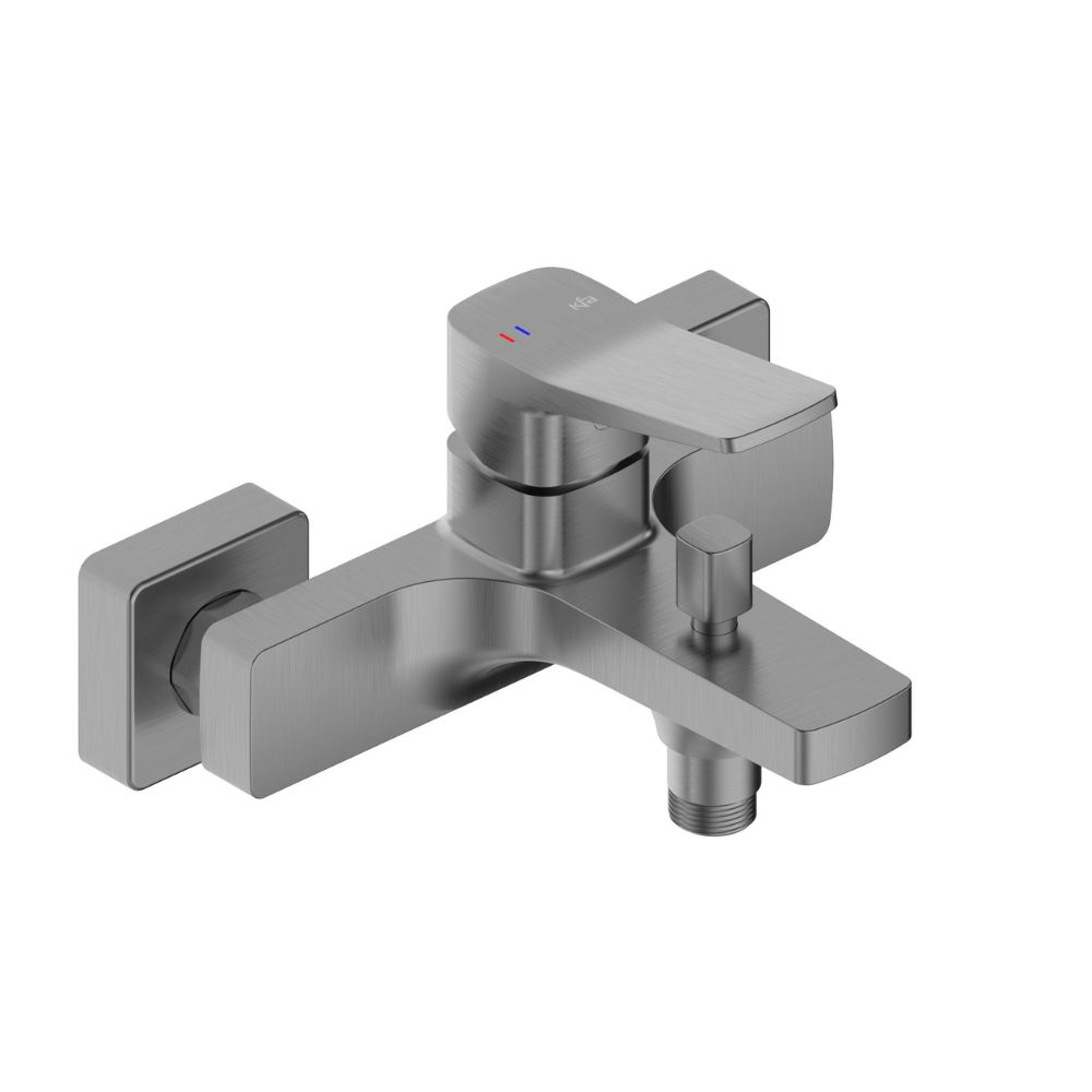 KFA Armatura Malaga bateria wannowo-prysznicowa ścienna gun metal grey 4524-010-61