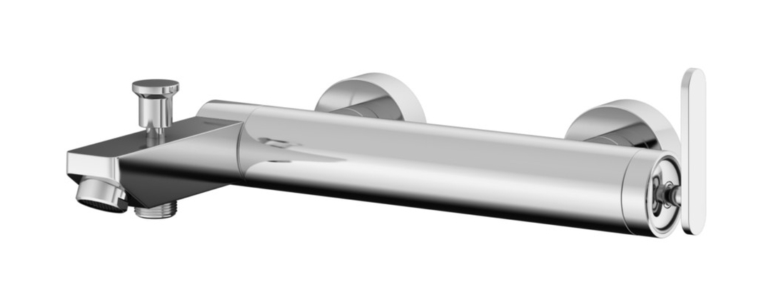 Kohlman Boxine bateria wannowo-prysznicowa ścienna chrom QW110B