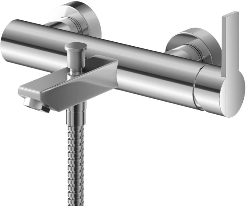 Kohlman Gixs bateria wannowo-prysznicowa ścienna chrom QW110G