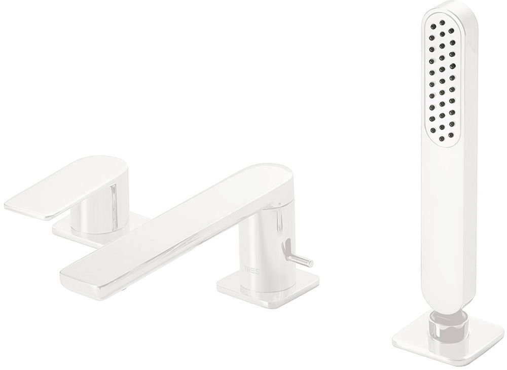 Tres Loft Colors bateria wannowo-prysznicowa 3-otworowa biały mat 200.162.03.BM