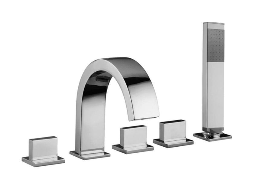 Paffoni Level Piatta bateria wannowo-prysznicowa chrom LEP044CR