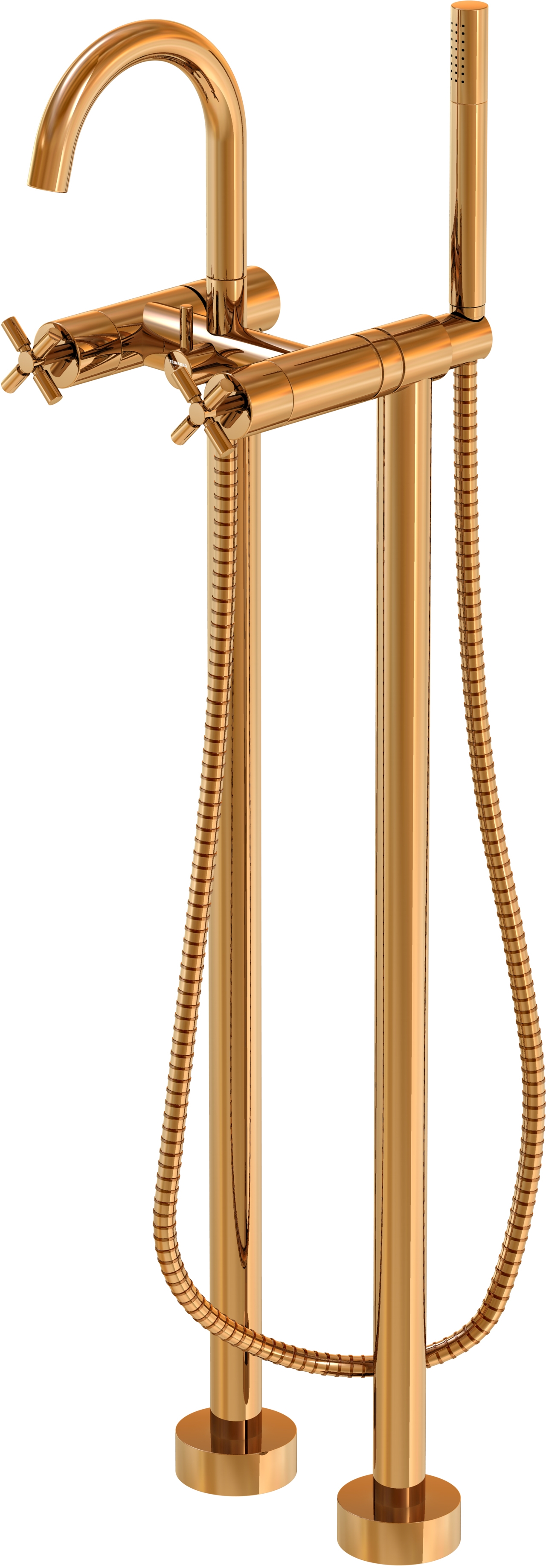 Steinberg 250 bateria wannowo-prysznicowa wolnostojąca różowe złoto 2501162RG