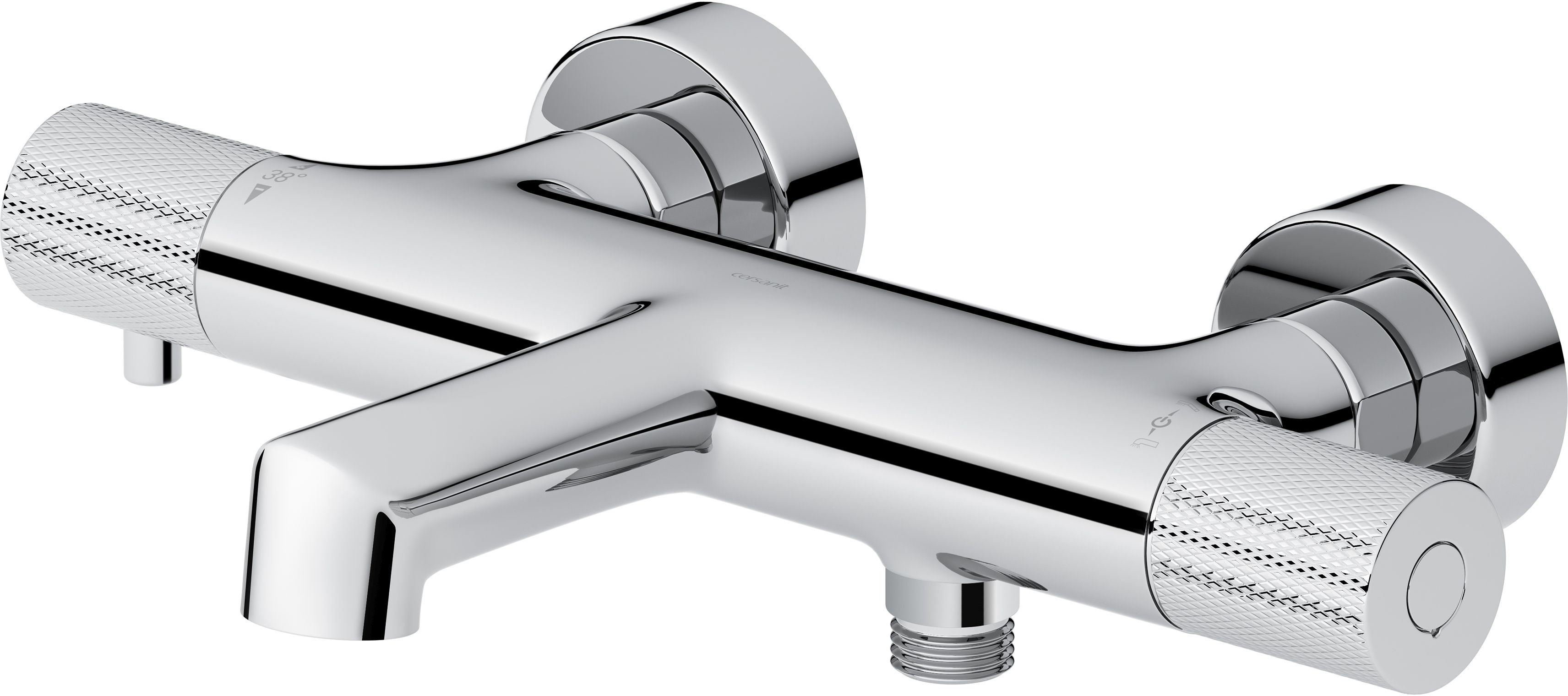 Cersanit Zen bateria wannowo-prysznicowa ścienna termostatyczna chrom S951-563 - Wysyłka w 24h