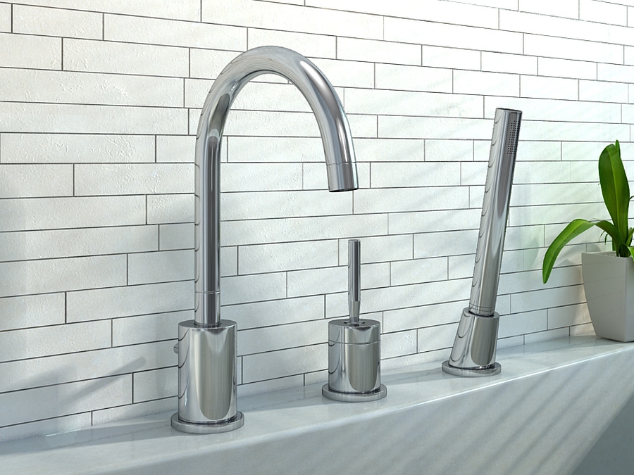 Kohlman Maxima bateria wannowo-prysznicowa 3-otworowa chrom QB241M