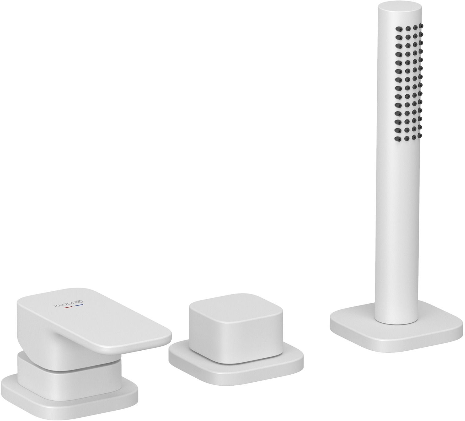 Kludi Renon bateria wannowo-prysznicowa nawannowa biała 424475375