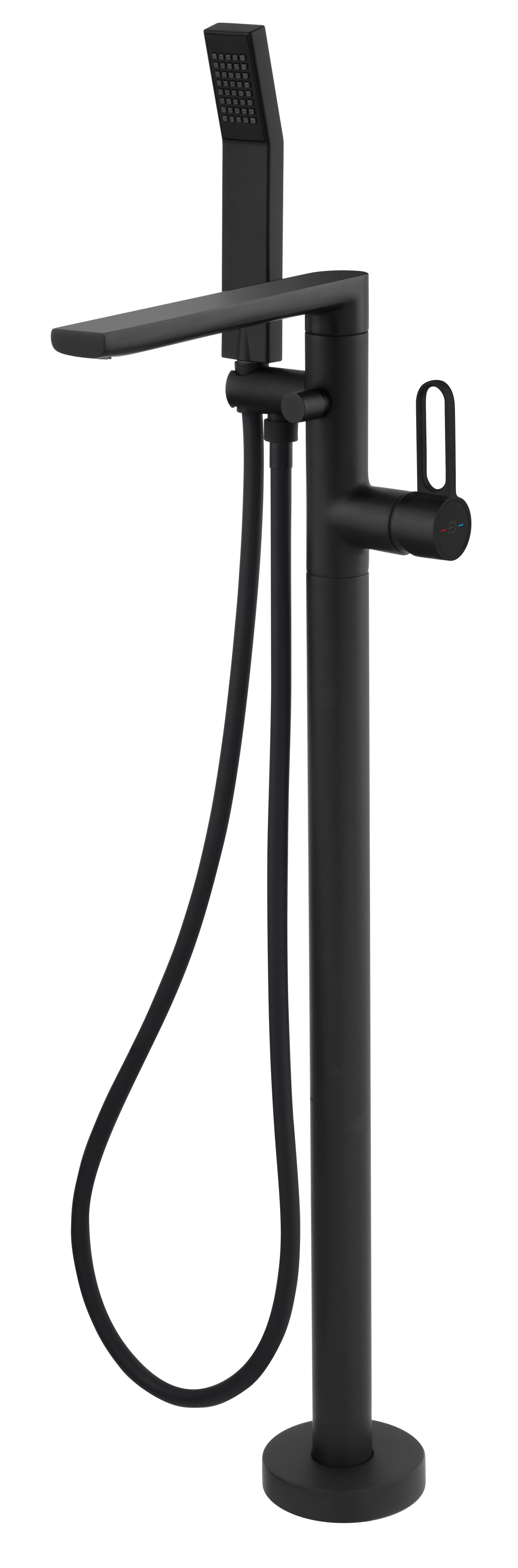 FDesign Zaffiro bateria wannowo-prysznicowa wolnostojąca czarna FD1-ZFR-11F-22