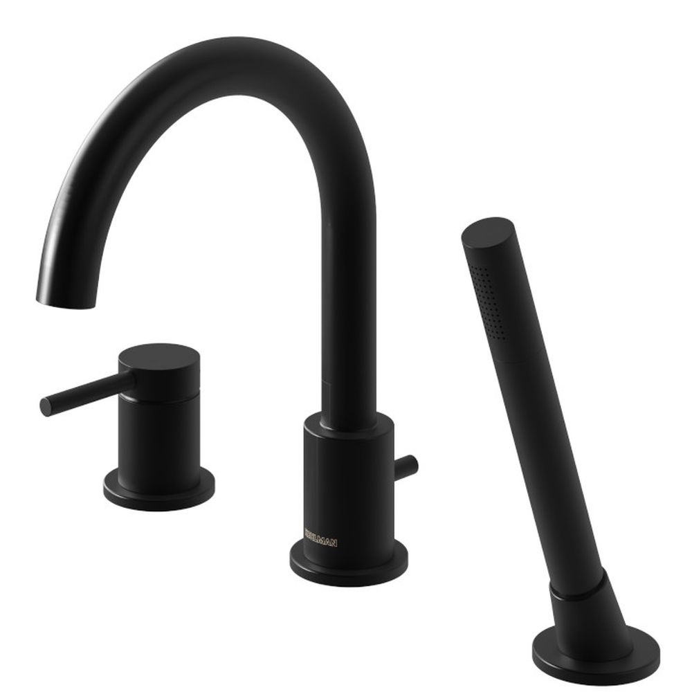 Kohlman Axel Black bateria wannowo-prysznicowa nawannowa czarna QB241AB - Wysyłka w 24h