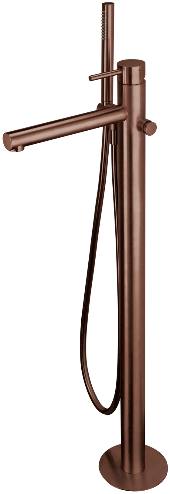 Herzbach Design iX PVD bateria wannowo-prysznicowa wolnostojąca miedź 21.132055.2.39