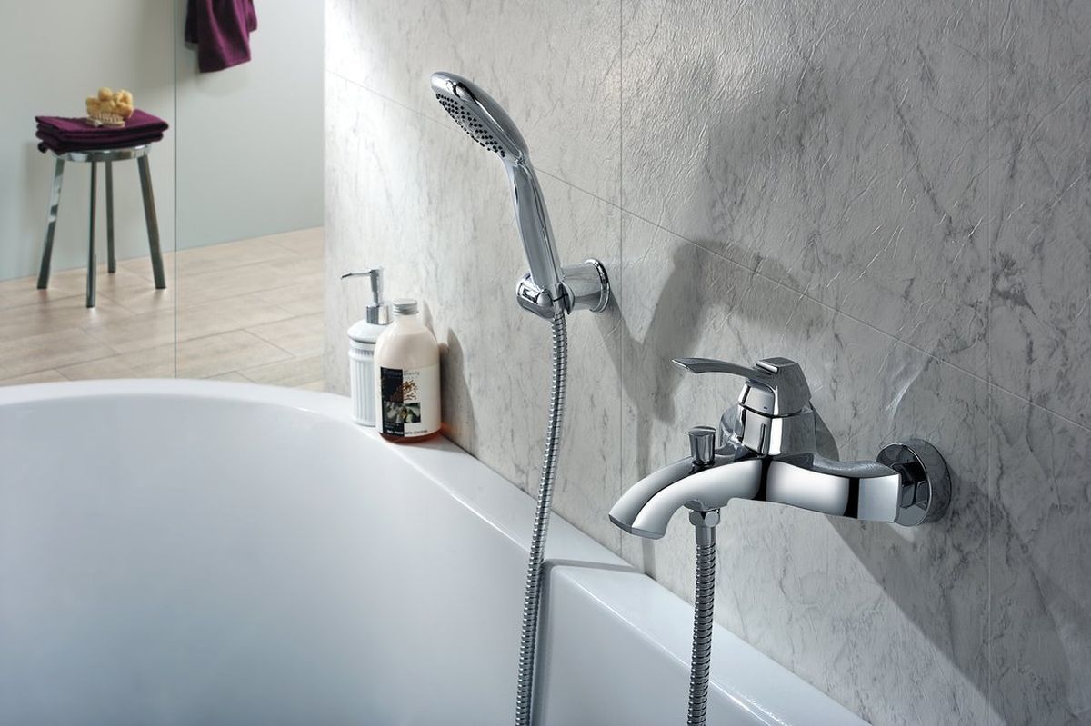 Sapho Dreamart bateria wannowo-prysznicowa ścienna chrom DA010