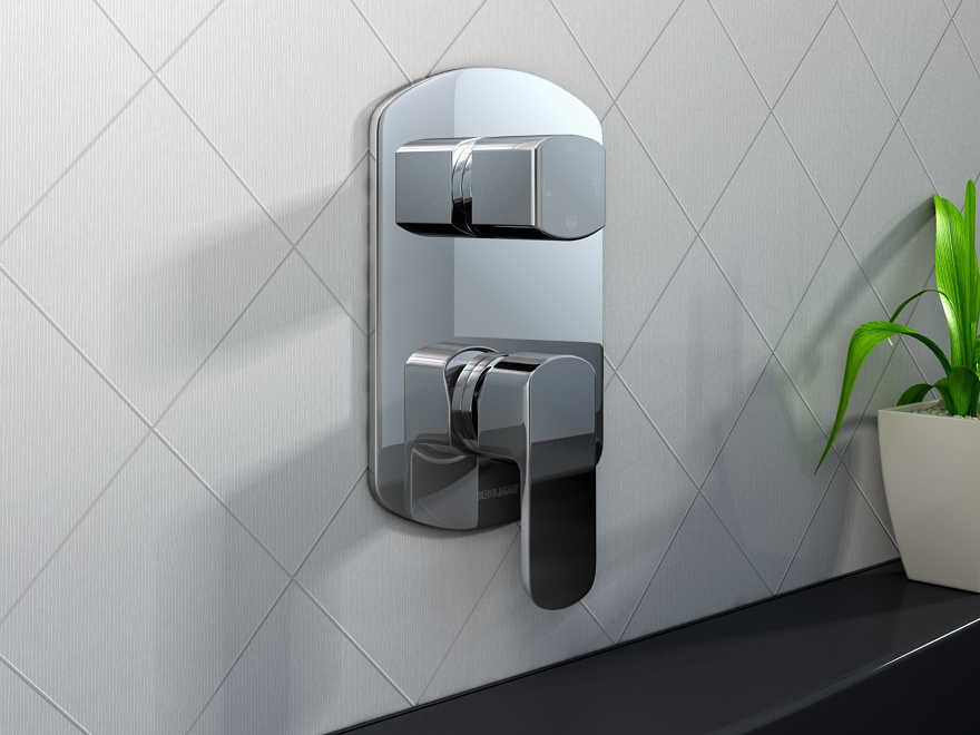 Kohlman Foxal bateria wannowo-prysznicowa podtynkowa chrom QW211F - Wysyłka w 24h