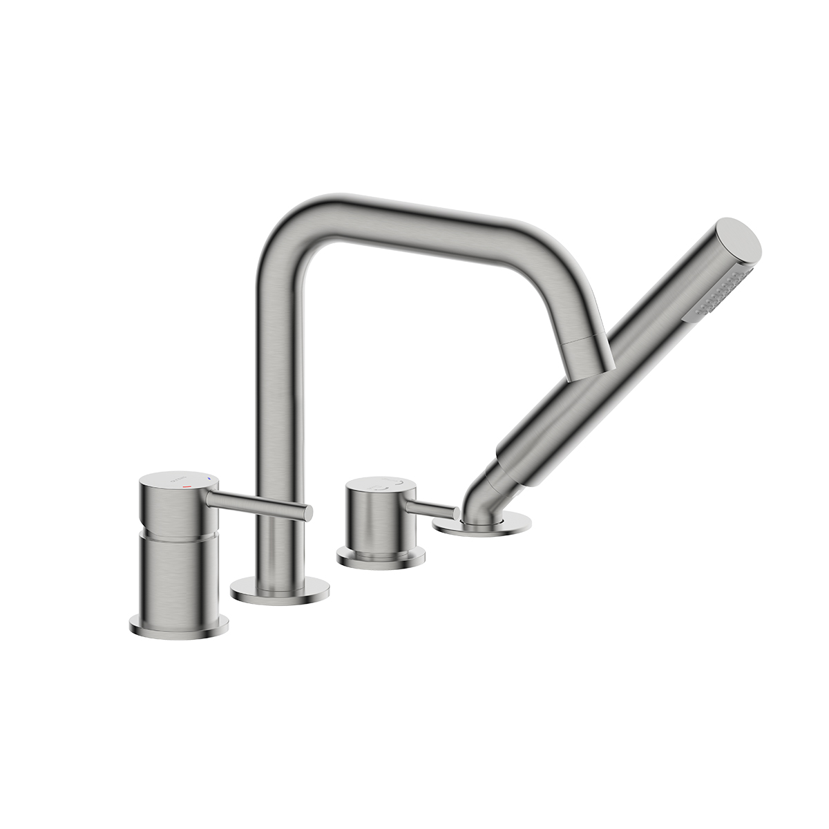 Oltens Molle bateria wannowo-prysznicowa nawannowa nikiel 34200910 - Wysyłka w 24h