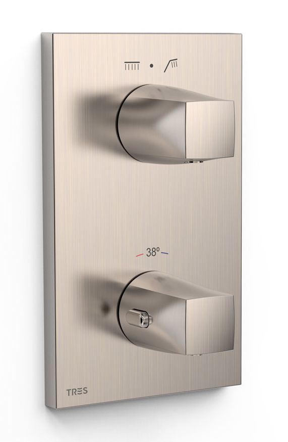 Tres Therm-Box bateria wannowo-prysznicowa podtynkowa termostatyczna stal 21125001AC