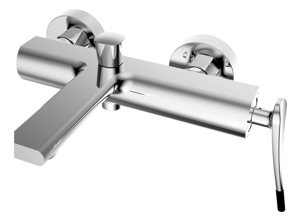 Sea-Horse Espiga bateria wannowo-prysznicowa ścienna chrom BJM203