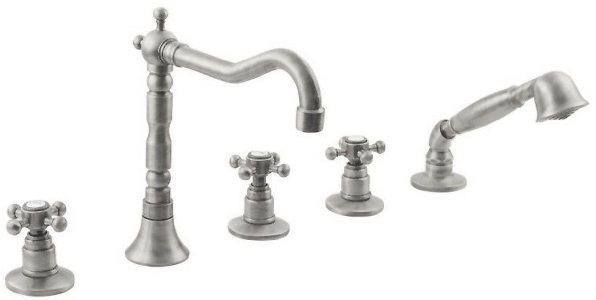 Sapho Antea bateria wannowo-prysznicowa 5-otworowa nikiel 3888