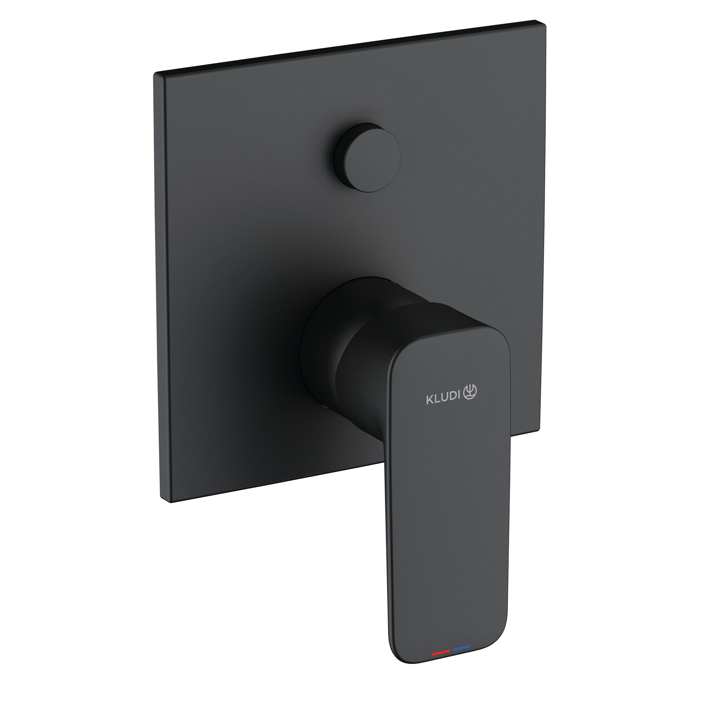 Kludi Pure&Style bateria wannowo-prysznicowa podtynkowa czarny mat 407593975