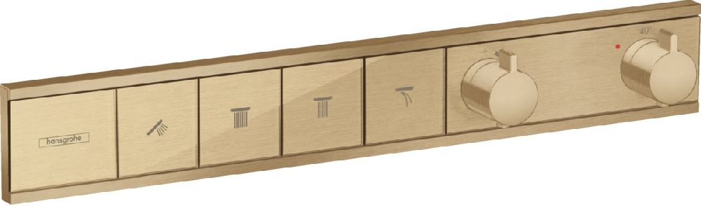 Hansgrohe RainSelect bateria wannowo-prysznicowa podtynkowa termostatyczna brąz szczotkowany 15382140