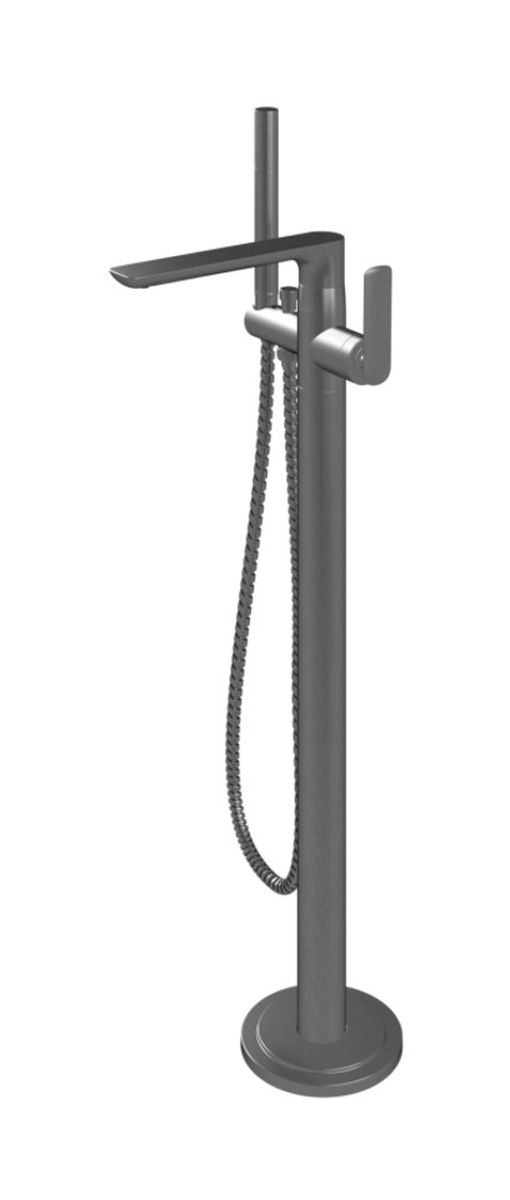 Kohlman Experience Gray bateria wannowo-prysznicowa wolnostojąca szczotkowany grafit QF1165EG