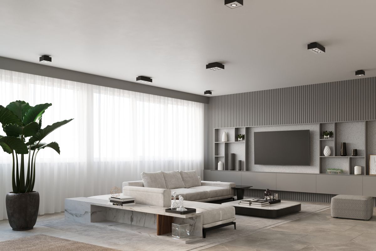 Sollux Lighting Mono lampa podsufitowa 4x40W czarna/biała SL.0073 - Wysyłka w 24h