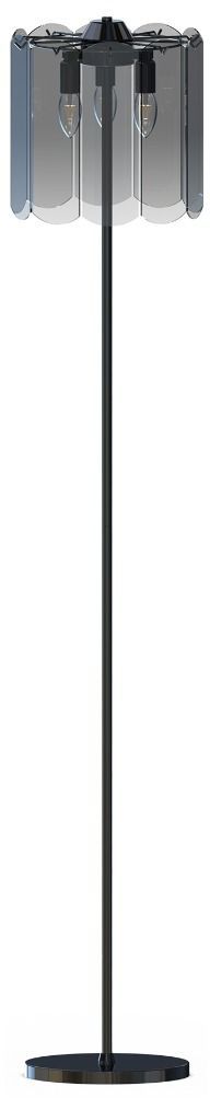 Zuma Line Nira lampa stojąca 3x40 W czarna-przydymiona ML3523-3-EBCN