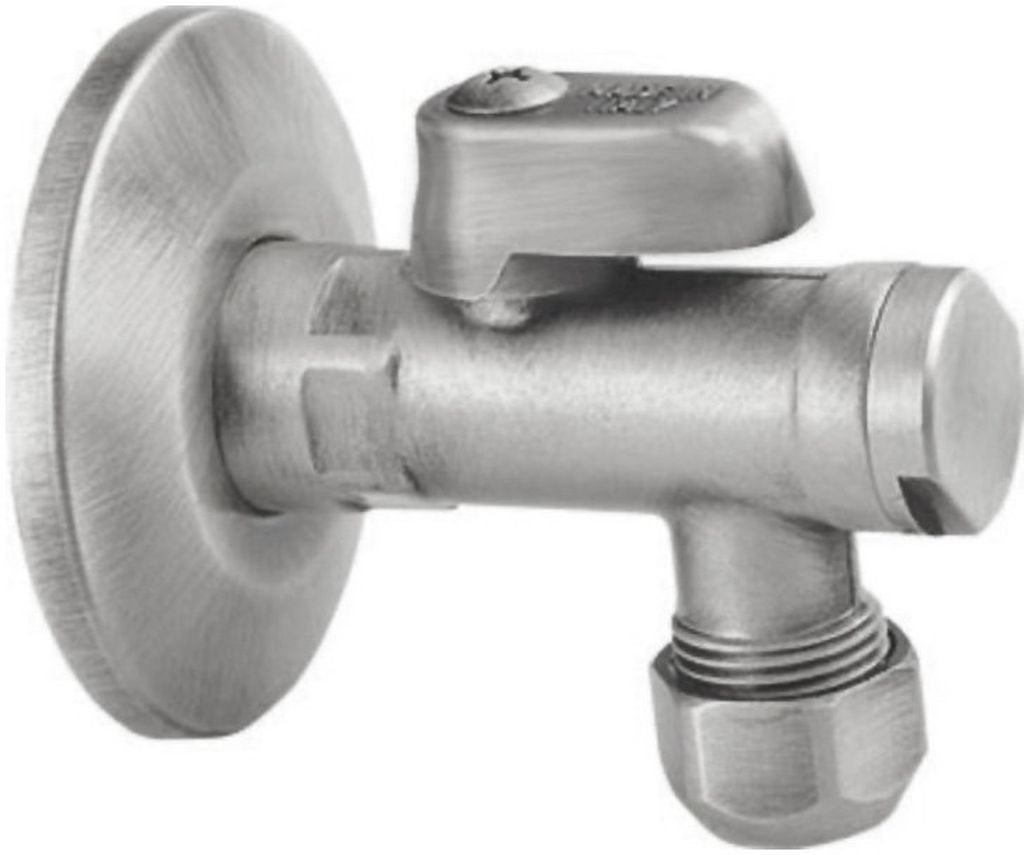 Sapho Antea zawór kątowy 1/2'x 3/8 nikiel szczotkowany 2020NK