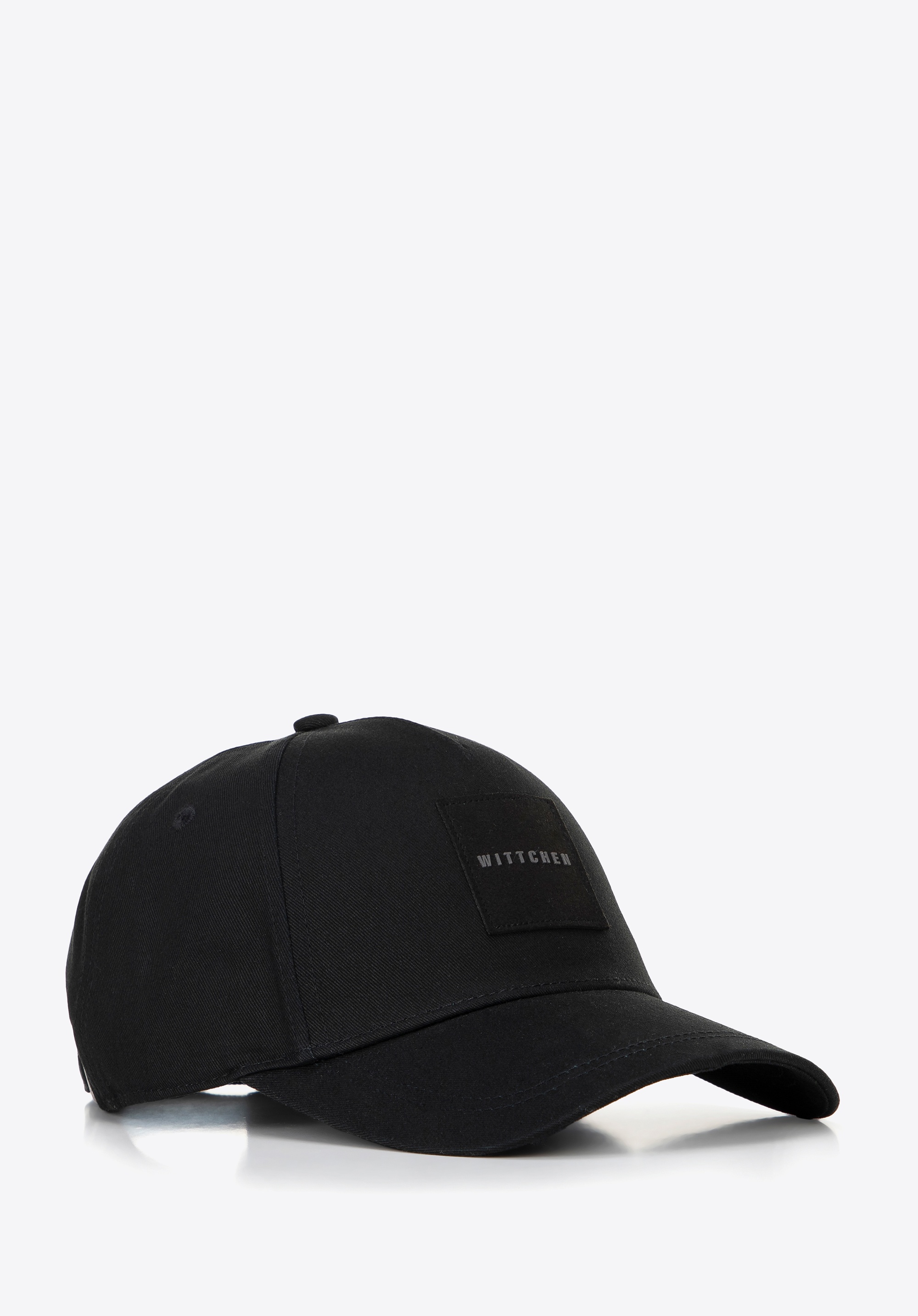 Czapka z daszkiem z bawełny czarna
