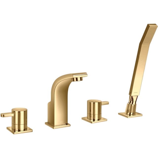 OMNIRES Bateria nawannowa DARLING 4-otworowa złota połysk DA5032GL