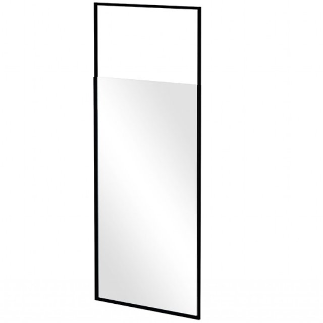 BESCO Kabina prysznicowa WALK-IN ICON BLACK 100x200 wspornik sufitowy