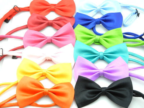 Muszka z satyny 11cm 17 kolorów