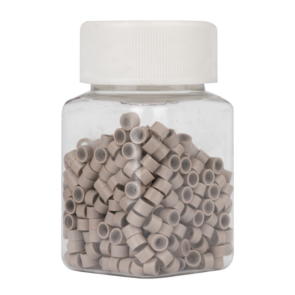 Mikroringi z silikonem do przedłużania włosów 4,5 mm Kolor Nr 10 500 szt