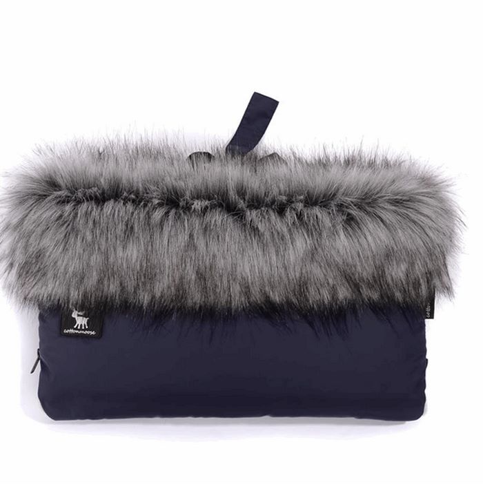 Cottonmoose Mufka do wózka Cottonmuff-Granatowe