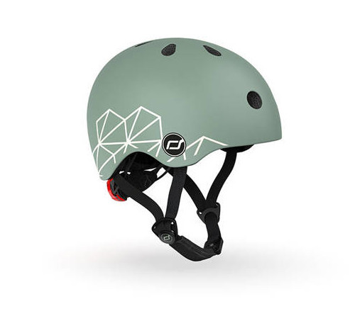 ScootandRide Kask dla małych dzieci z grafiką 1-5 lat-Green Lines