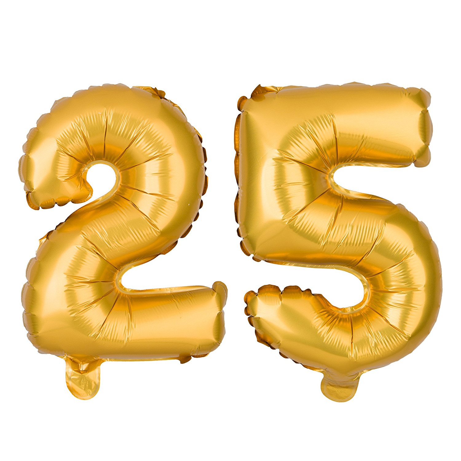 Balony Foliowe Cyfra "25", 100 cm, złoty