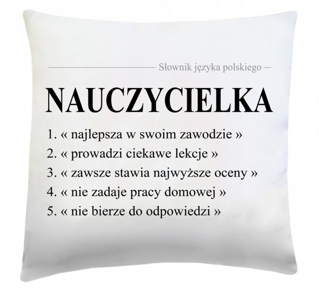 Poduszka na Dzień Nauczyciela 40x40 wz. 3B