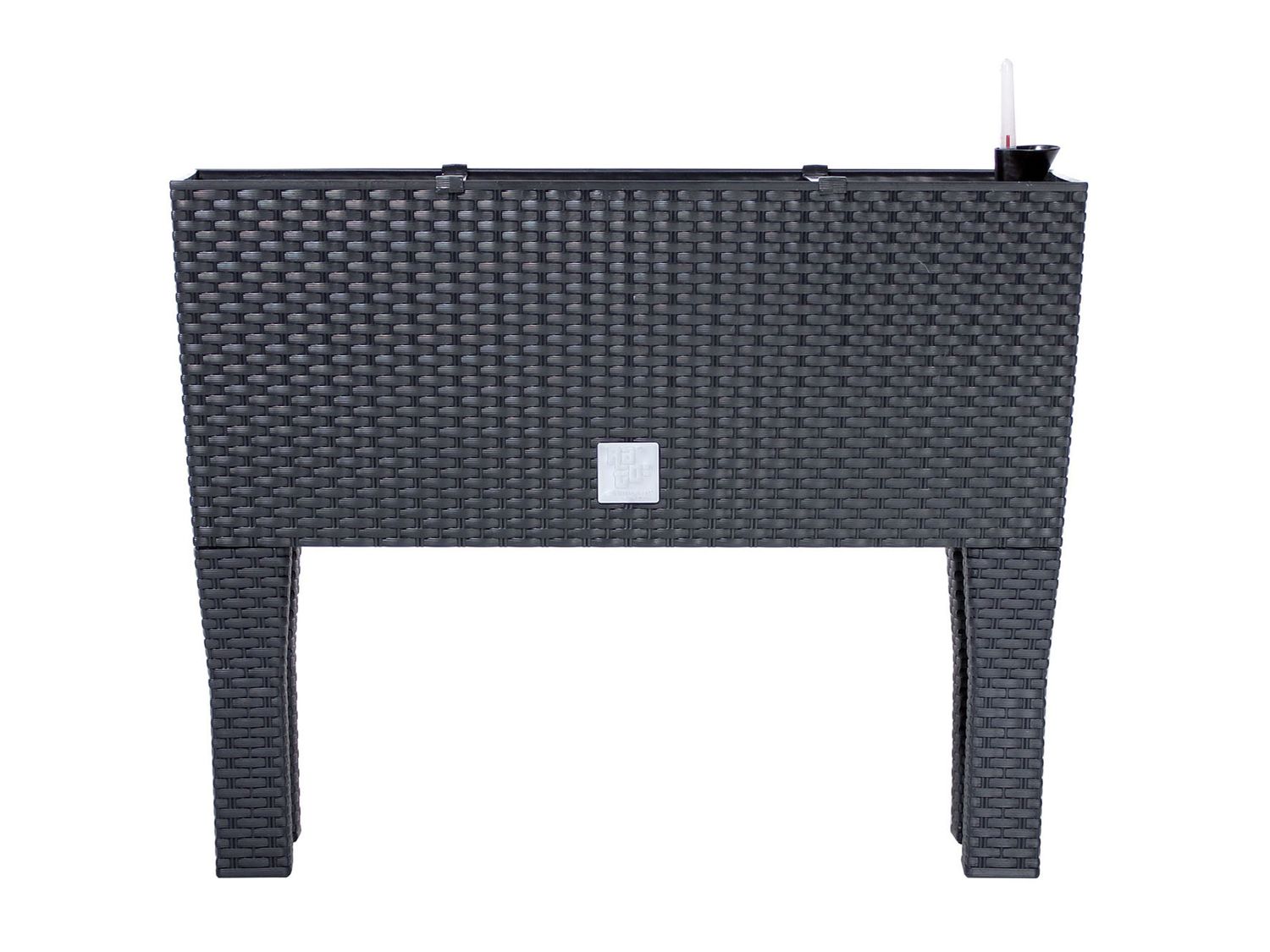 Prosperplast Donica do kwiatów Rato Case High, z systemem nawadniania Antracytowy, 60 x 46 x 25 cm szer. x wys. x gł.