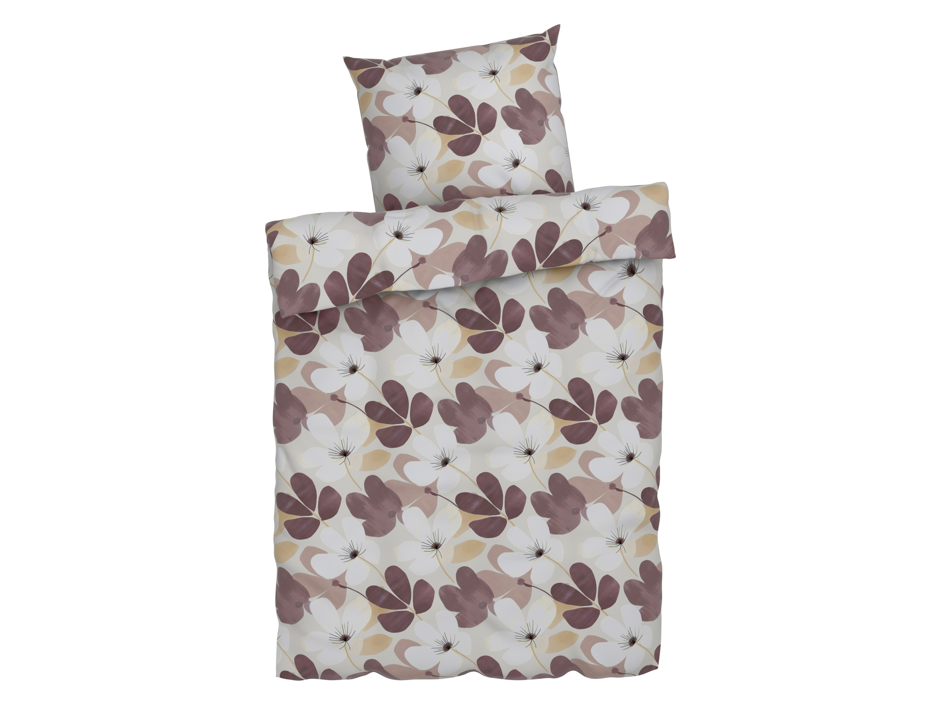 Livarno home Pościel dwustronna z mikrowłókna satynowego, 140 x 200 cm Biały