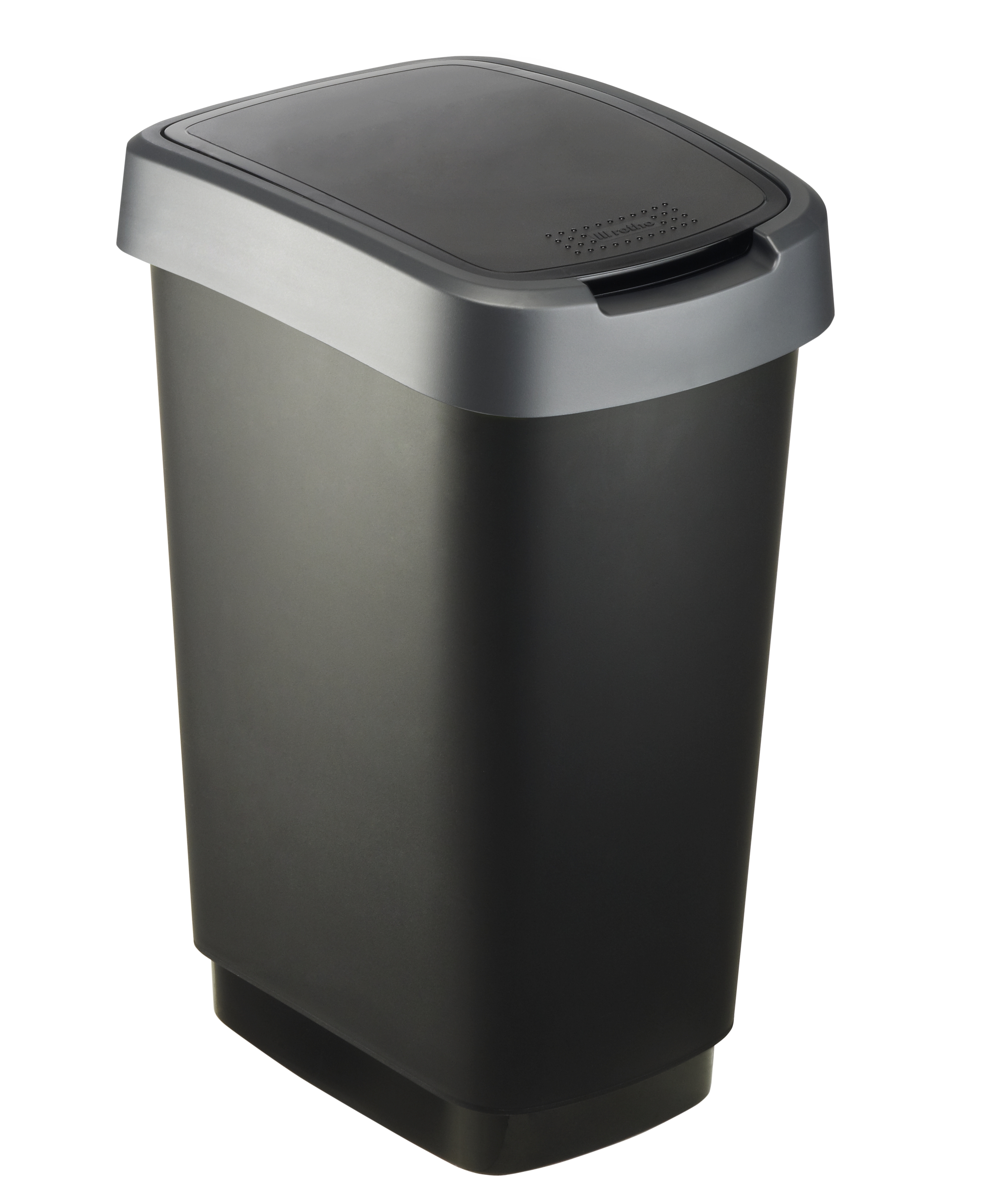 Darmowa Dostawa - Kosz na śmieci 25 l czarny Rotho Twist 1754408850