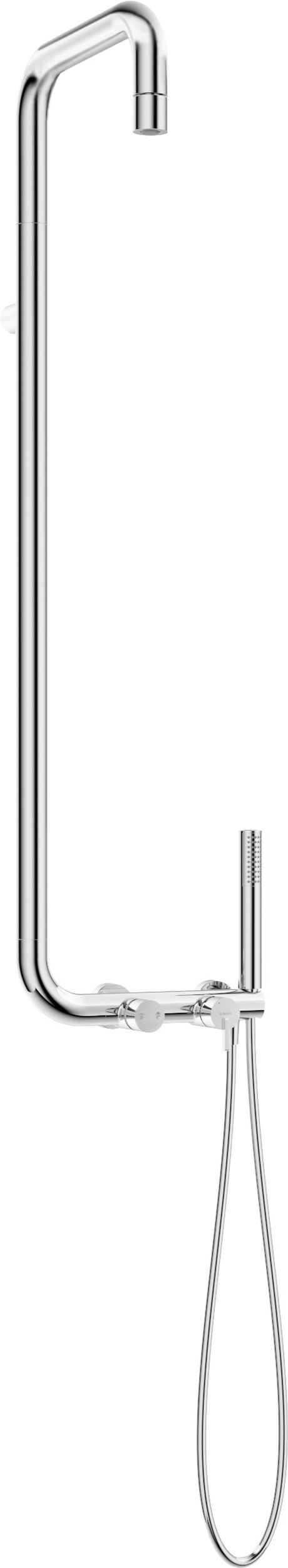 Darmowa Dostawa - Zestaw prysznicowy ścienny z deszczownicą chrom Deante Silia NQS04XM
