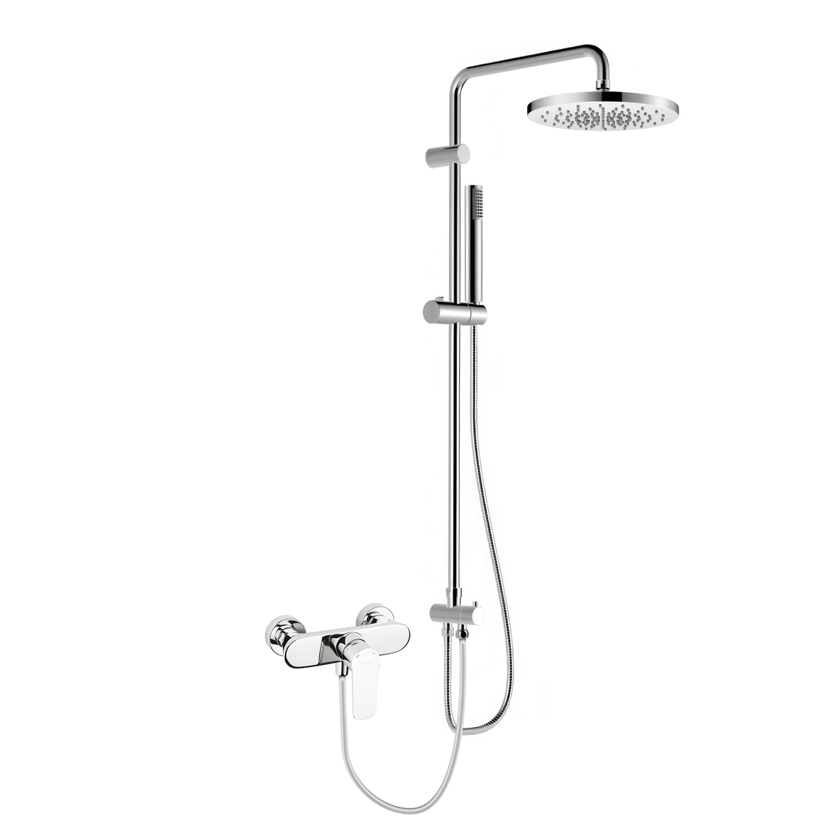 Darmowa Dostawa - Zestaw prysznicowy ścienny z deszczownicą chrom Oltens Vernal 36053100