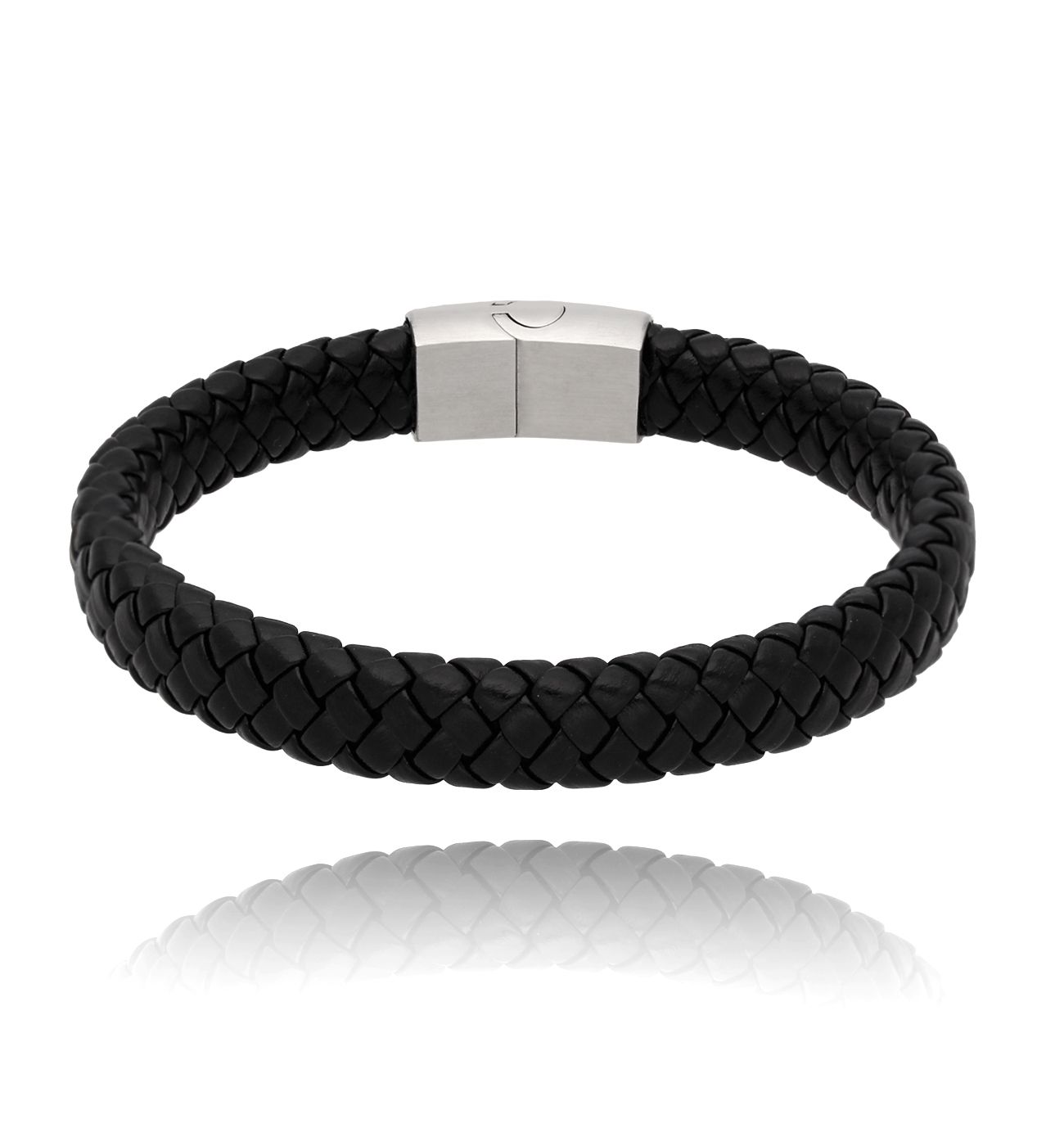 Bransoletka męska czarna Tommy 92 25 cm - By Dziubeka