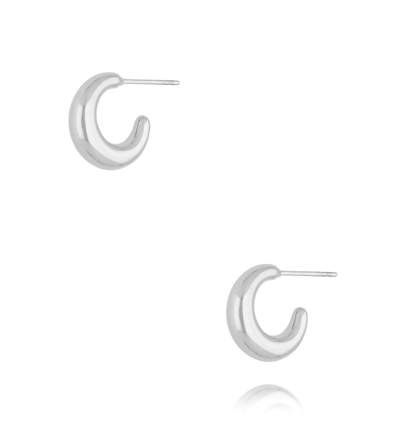 Kolczyki srebrne okrągłe Silk Thread KSA1848