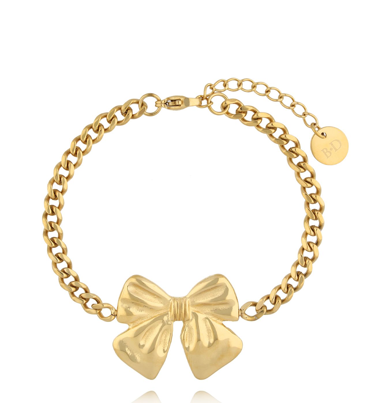 Bransoletka z kokardką złota BSA0845