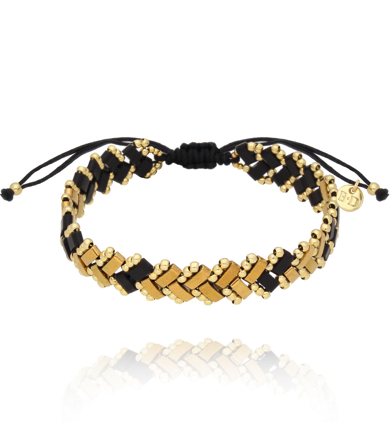 Bransoletka czarno złota Harmony - By Dziubeka