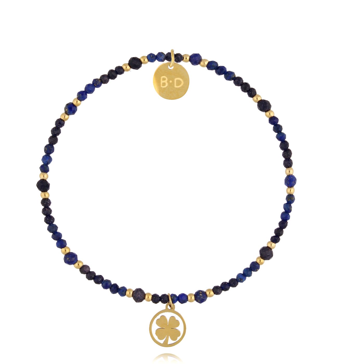 Bransoletka z lapisami i koniczynką BTW3051