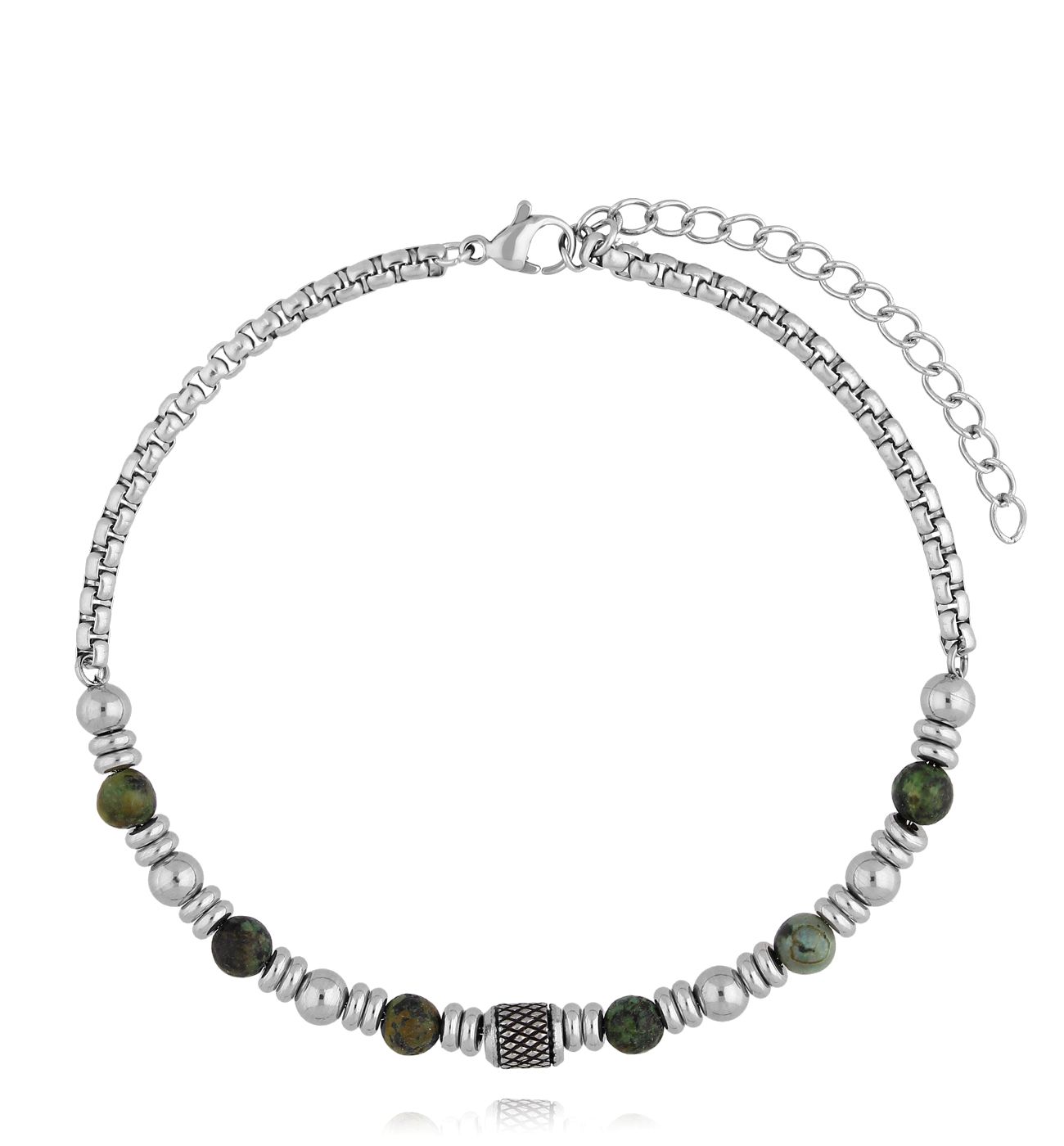 Bransoletka męska z turkusami Agapito BMITC0731