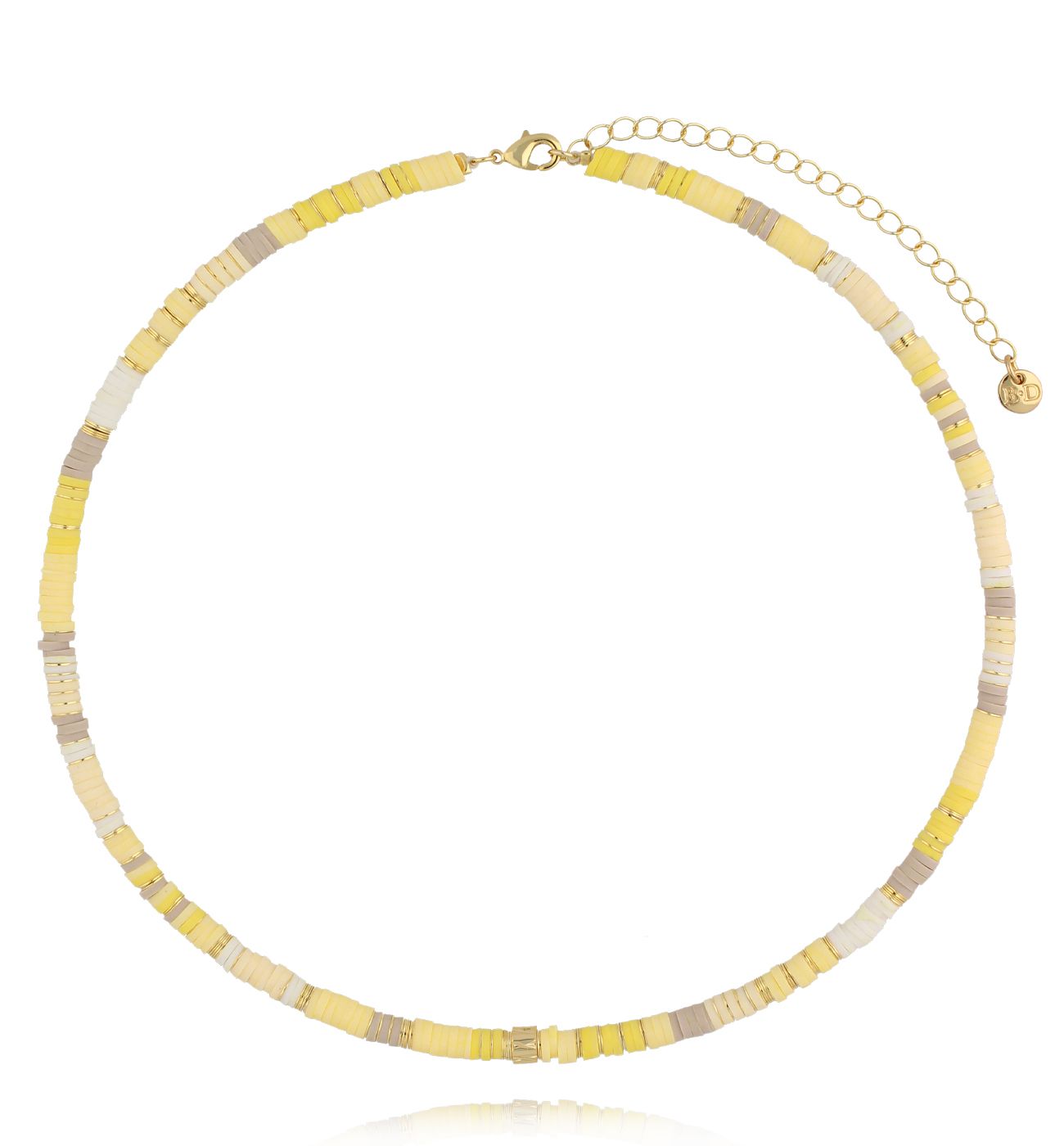 Naszyjnik w odcieniach żółci - By Dziubeka