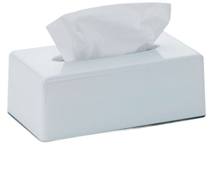 Pojemnik na chusteczki Kela Panno biały plastik 25,5x14 cm 1 szt.