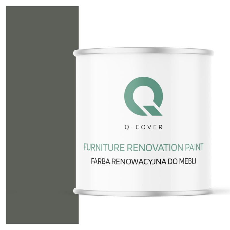 Farba Renowacyjna do Mebli Q-Cover Szaro-zielony RAL7009 Półmat 2.5L