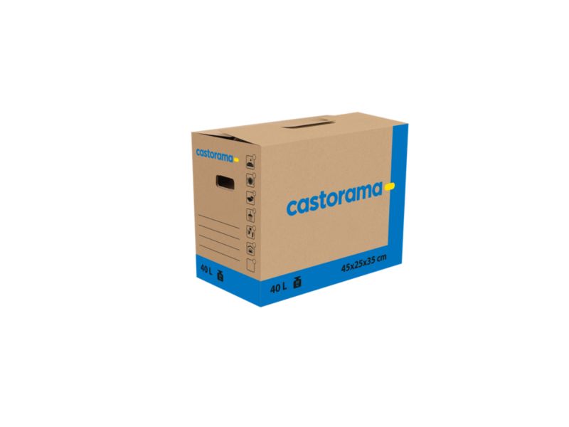 Pudło przeprowadzkowe Casto 40l 45 x 25 x 35 cm szare