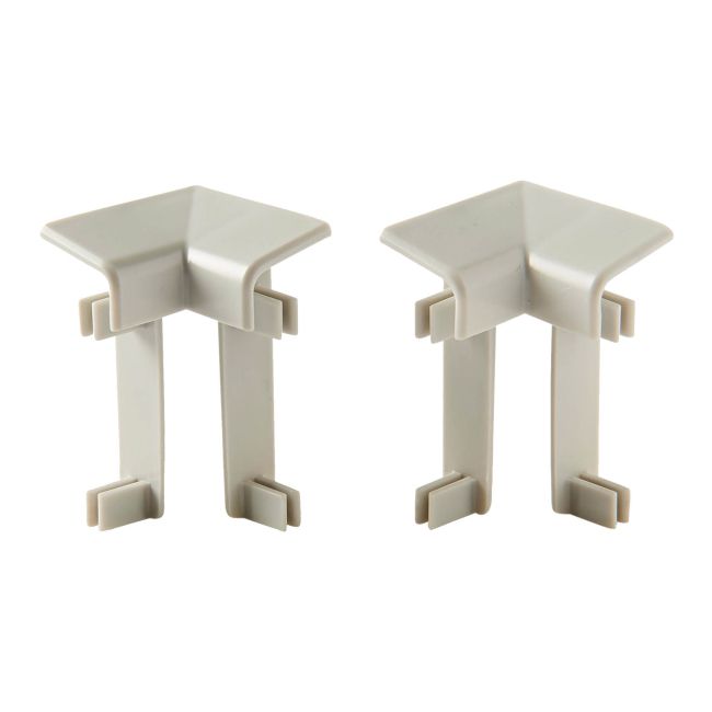 Narożnik wewnętrzny PCV LDO jasnoszary 2 szt.